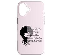 Seat at the table bring sedia pieghevole citazione Shirley Chisholm Custodia per iPhone 16