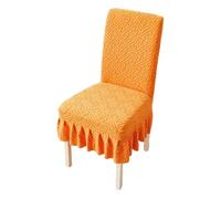 Seat Covers For Chairs - Polar Fleece 45-57cm Back Height | Removable Washable Elastic Chair Back Covers, Soft Protector For Dining Chairs | Kitchen Restaurant Wedding Party Holiday Furniture Use