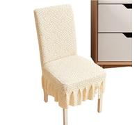 Seat Covers For Chairs - Polar Fleece 45-57cm Back Height | Removable Washable Elastic Chair Back Covers, Soft Protector For Dining Chairs | Kitchen Restaurant Wedding Party Holiday Furniture Use