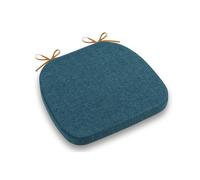 Seat Cushion Set 40x40 cm - 2pcs Non-Slip Cushions for Dining Chairs Thick 4cm Soft Pads with Ties Halbrund Style Ideal for Kitchen & Living Room Decor.