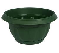 Seat Flor Ciotola vaso con riserva d'acqua, vaso tondo con riserva d'acqua, vaso per fiori (25 cm., verde)