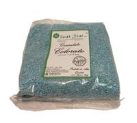 Seat Flor SRL® Sabbia Colorata granulare, Granulato colorato, pietrisco colorato, granella Colorata (25 Colori Disponibili) Mis. 1,5/3 mm in Busta da 1 kg. (Azzurro)