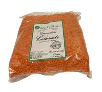 Seat Flor SRL® Sabbia granulare Colorata, Granulato colorato, pietrisco colorato, granella Colorata(25 Colori Disponibili) Mis. 1,5/3 mm in Busta da 1 kg. (Arancio)