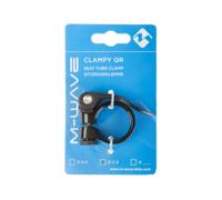Seat Tube Clamp, M-Wave Clampy Qr, Alloy, Black, 34.9 Mm, With Qr, On Card