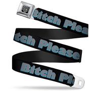 Seatbelt Belt - BITCH PLEASE 32-52 Inches Multicolor