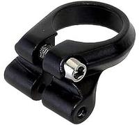 M-WAVE Seatclamp, Alloy, Black, with Socket for Mounting A Rear Carrier, Dia.: 28.6 Mm, Each On Card