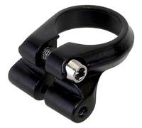 Seatclamp, Alloy, Black, With Socket For Mounting A Rear Carrier, Dia.: 31.8 Mm, Each On M-Wave Card