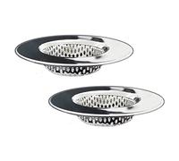 Seatery 2 filtri di scarico per vasca da bagno e doccia, in acciaio inox, per scarichi da 4,4 a 7,6 cm