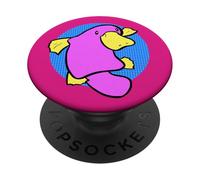 Seatropica - Arte da spiaggia di Kawaii, colore: Rosa PopSockets PopGrip Adesivo