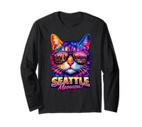 Seattle Cat | Occhiali da Sole Colorati alla Moda con Gattini Maglia a Manica