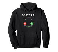 Seattle Chiama e Devo Andare a Washington in Viaggio Felpa con Cappuccio