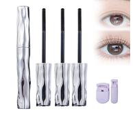 Seattle Get Mascara, Seattleget Mascara, 3D Curling Eyelashes Iron Mascaras, Steel Pipe Eyelash Primer, Length & Curl, Waterproof, Long-Lasting, No Flaking, No Clumping, Washable Brush Head (3)