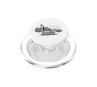 Seattle, skyline città, iconico, torre, schizzo, grafico PopSockets PopGrip per MagSafe