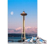 Seattle USA City Travel Puzzle per adulti, 1500 pezzi, gioco fai da te, puzzle per adulti e bambini, 1500 pezzi (85 x 57 cm)