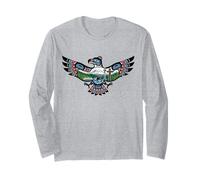 Seattle, Washington Eagle Monumenti Mt Rainier, Orca e Totem Maglia a Manica