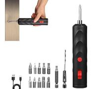 Seattleget Cordless Electric Screwdriver,Mini Power Drill,Hand Tools Set,Rechargeable Portable Automatic Screwdrivers Kit,Includes 12PCS Bit,Portable Electrics Drill Driver For Home Repair,DIY-1set