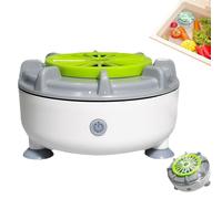 Seattleget Efficient Portable Fruit and Vegetable Washers, Ultrasonic Fruit and Vegetable Cleaner Device, USB Automatic Washer Machine, for Cleaning Fruits, Vegetables, Meats (White)