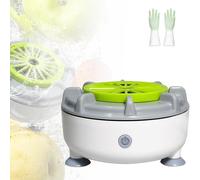 Seattleget Efficient Portable Fruit and Vegetable Washers, USB Automatic Washer Spinner Machine, One-Button Control for Cleaning Fruits, Vegetables, Meat (AA)