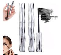 Seattleget Mascara,Iron Wand Mascaras,3D Curling Eyelash Iron Mascaras,Long Thick Eyelash Mascara,Waterproof Long Lasting for Eyelash Makeup (2 Pcs)