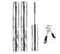 SeattleGet Mascara, Set mascara per ciglia lunghe e incurvate, con scovolino in ferro, waterproof a lunga tenuta con effetto 3D incurvante, volumizzante e allungante (2pcs)