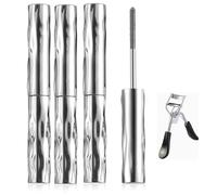 SeattleGet Mascara, Set mascara per ciglia lunghe e incurvate, con scovolino in ferro, waterproof a lunga tenuta con effetto 3D incurvante, volumizzante e allungante (3pcs)