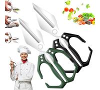 Seattleget Multifunctional Heavy-Duty Kitchen Shears, All-Purpose Stainless Steel Scissors, Sharp Chicken Bone Scissors, for Chicken, Meat, Seafood, Bone Cutting (Green+Black)