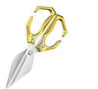 Seattleget Multifunctional Heavy-Duty Kitchen Shears, Chicken Bone Scissors, Heavy Duty Kitchen Scissors for Food with Ergonomic Handle for Chicken Meat Seafood Bone Cutting (Yellow)
