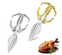 Seattleget Multifunctional Heavy-Duty Kitchen Shears, Multifunctional Heavy-Duty Kitchen Shears with Ergonomic Handle, for Seafood, Chicken Bones and Turkey Cutting (Mix7,2PCS)