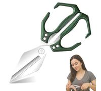 Seattleget Multifunctional Heavy-Duty Kitchen Shears, Seattleget Heavy Duty Cut Bone, Sharp Stainless Poultry Scissors, for Chicken Bones, Turkey, Seafood Cutting (Green)