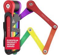 Seatylock FoldyLock - Lucchetto compatto pieghevole per bicicletta, con lucchetto brevettato e ad alta sicurezza, con chiavi e custodia, per biciclette o scooter