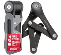 Seatylock FoldyLock - Mini lucchetto pieghevole per bicicletta, leggero e brevettato, antifurto con chiave, per scooter elettrico e bici da città, 74,9 cm