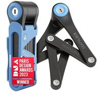 Seatylock FoldyLock - Mini lucchetto pieghevole per bicicletta, leggero e brevettato, antifurto con chiave, per scooter elettrico e bici da città, 74,9 cm