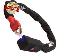 Seatylock Viking - Catena con lucchetto per bicicletta con chiave, serratura brevettata per moto e bici, resistente, antifurto venduta sicura, ultra sicura, resistente catena per bici (100 cm, oro