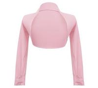 SEAUR Bolero a Maniche Lunghe per Bambina Top da Danza per Ragazza Coprispalle con Fori per i Pollici Crop Top Cardigan per Sportivo Allenamento Yoga