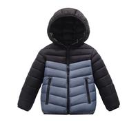 SEAUR Piumino Invernale Ragazzo Leggero Caldo Imbottito Parka con Cappuccio Ripiegabile Antivento Cappotto Cerniera 15-16 anni