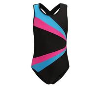 SEAUR - Tuta da ginnastica da bambina, a maniche lunghe, colore nero, senza maniche, danza, balletto, yoga, abbigliamento classico, maglia da ginnastica, 5-14 anni, blu, rosso, nero, 11-12 Anni