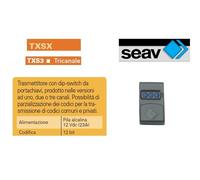 SEAV 433 MHz new TXS1 TXS2 TXS3 TXS6 TRASMETTITORE RADIOCOMANDO DIP-SWITCH