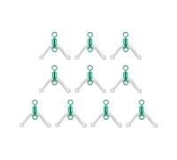 SEAYACK 10/20pcs Subline Splitter AntiGlements Pesca Swivels per Contatore A Doppio Gancio 8 Forma Legame