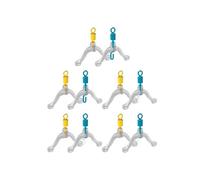 SEAYACK 10pcs Pesca Spazio Biforcation Swivels 8 A Forma Contattore per Doppio Gancio Subline Splitter Tackle Space Biforcation Swivels Devicatore Contatore Doppio Gancio Subline