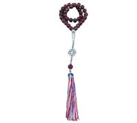 SEAYACK Braccialetto con perline per preghiera, braccialetto religioso, accessorio religioso, struttura in vetro, adatto per tutti i giorni, Vetro