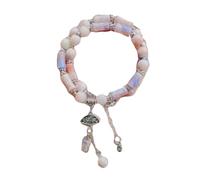 SEAYACK Braccialetto segmento in bambù con disegni in bambù naturale e intricate incisioni a foglia, per donne alla ricerca di stili unici, Metallo