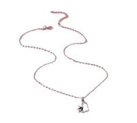 SEAYACK Collana con ciondolo a forma di cuore con lettera d'amore, alla moda, graziosa catenina per tutte le occasioni, Metallo