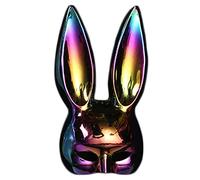 SEAYACK Coniglietti in maschera Conigli Cosplay Costume Mezza Viso Puntelli Animali Festa in maschera Festa Notte