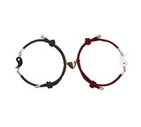 SEAYACK Europeo E Moda Milano Corda Bianco E Nero Magnete Per Chi Coppia Bracciali Uomini E Donne Braccialetti Ebrei