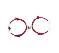 SEAYACK Europeo E Moda Milano Corda Bianco E Nero Magnete Per Chi Coppia Bracciali Uomini E Donne Braccialetti Ebrei