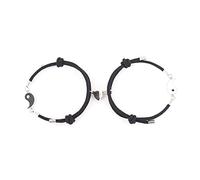 SEAYACK Europeo E Moda Milano Corda Bianco E Nero Magnete Per Chi Coppia Bracciali Uomini E Donne Braccialetti Ebrei