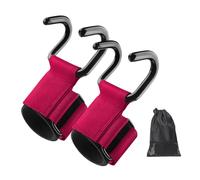 SEAYACK Gancio di allenamento fitness regolabile per stacchi da terra Pull Up confortevole cinturino da polso con impugnature in ferro attrezzature da palestra