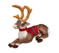 SEAYACK Handmade Deer Plush Doll Bedtime Companion Stuffed Animals Reindeer Doll for Themed Party Christmas Nursery Decoration Stuffed Animals Toy