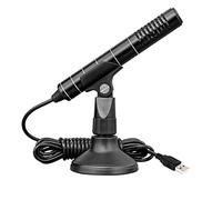 SEAYACK Microfono a condensatore microfoni con supporto base Mic Grip Maniglie 2m Cavo portatile Handheld Mic Machine Home Party