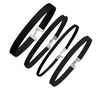 SEAYACK Set di 4 collane alla moda nere alla moda delicata catena alla clavicola gioielli da collo accessori per le donne